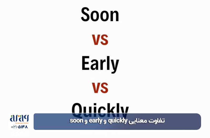 گرامر soon early quickly