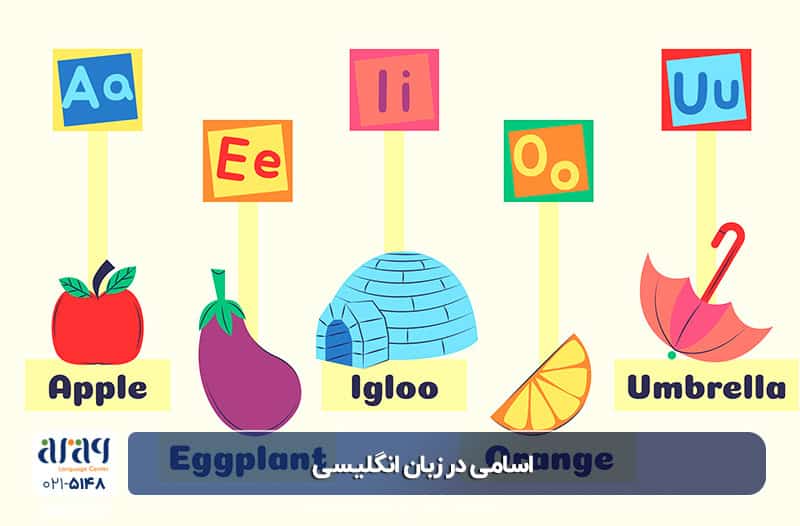 اسامی در زبان انگلیسی